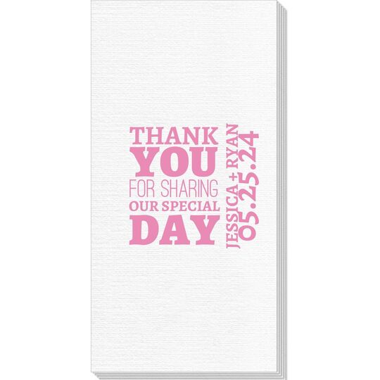 Sharing Our Special Day Deville Guest Towels